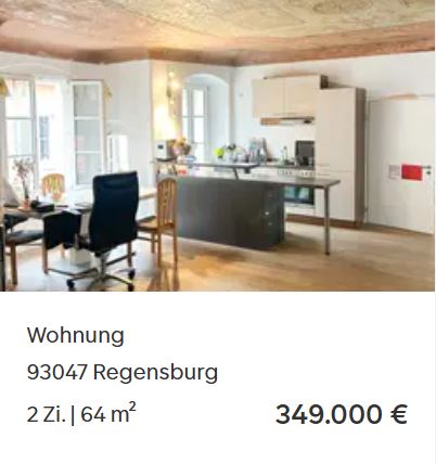 65 Quadratmeter Wohnung in Regensburg