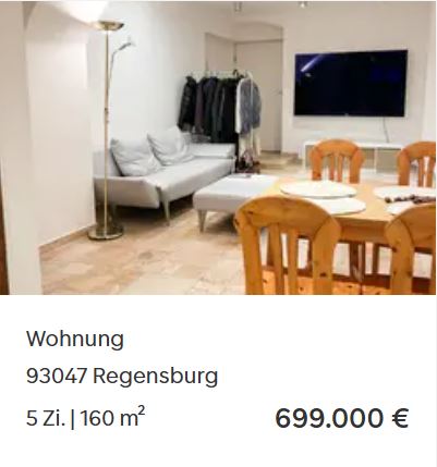 160 Quadratmeter Wohnung Regensburg
